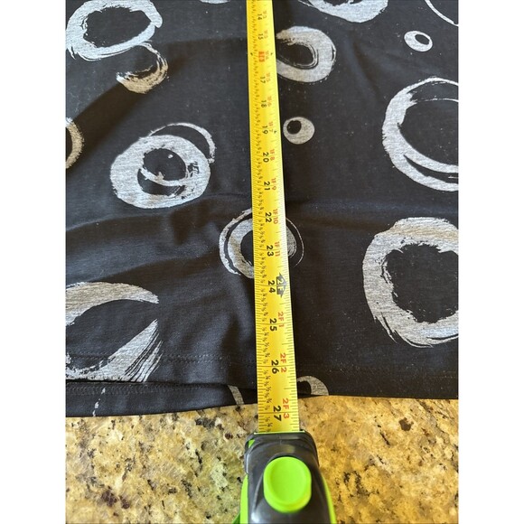 Jess & Jane Art to Wear Tunic Top Women’s Size L Geometric Relaxed Fit Stretchy - Picture 6 of 10